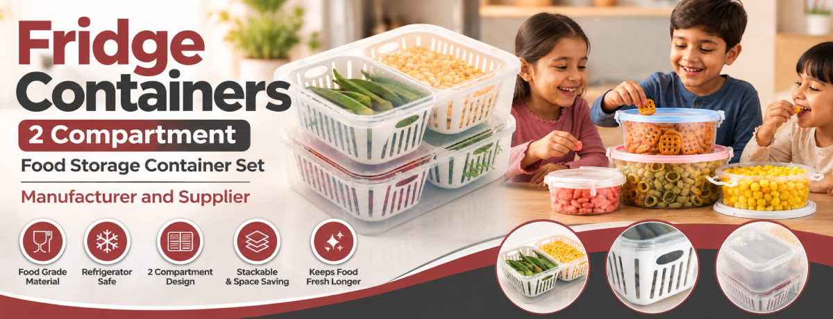 Fridge Containers 2 Compartment