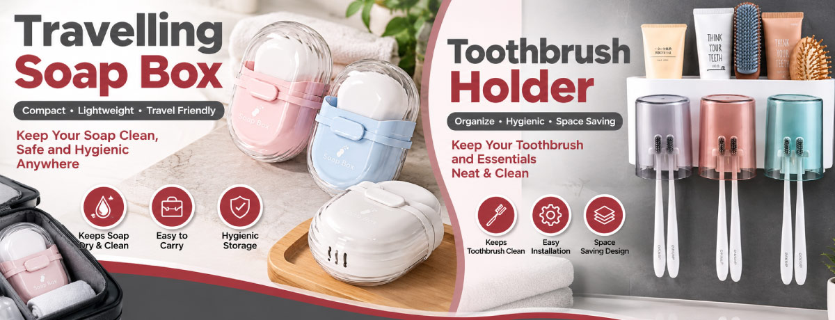 Travelling Soap Box and Toothbrush Holder